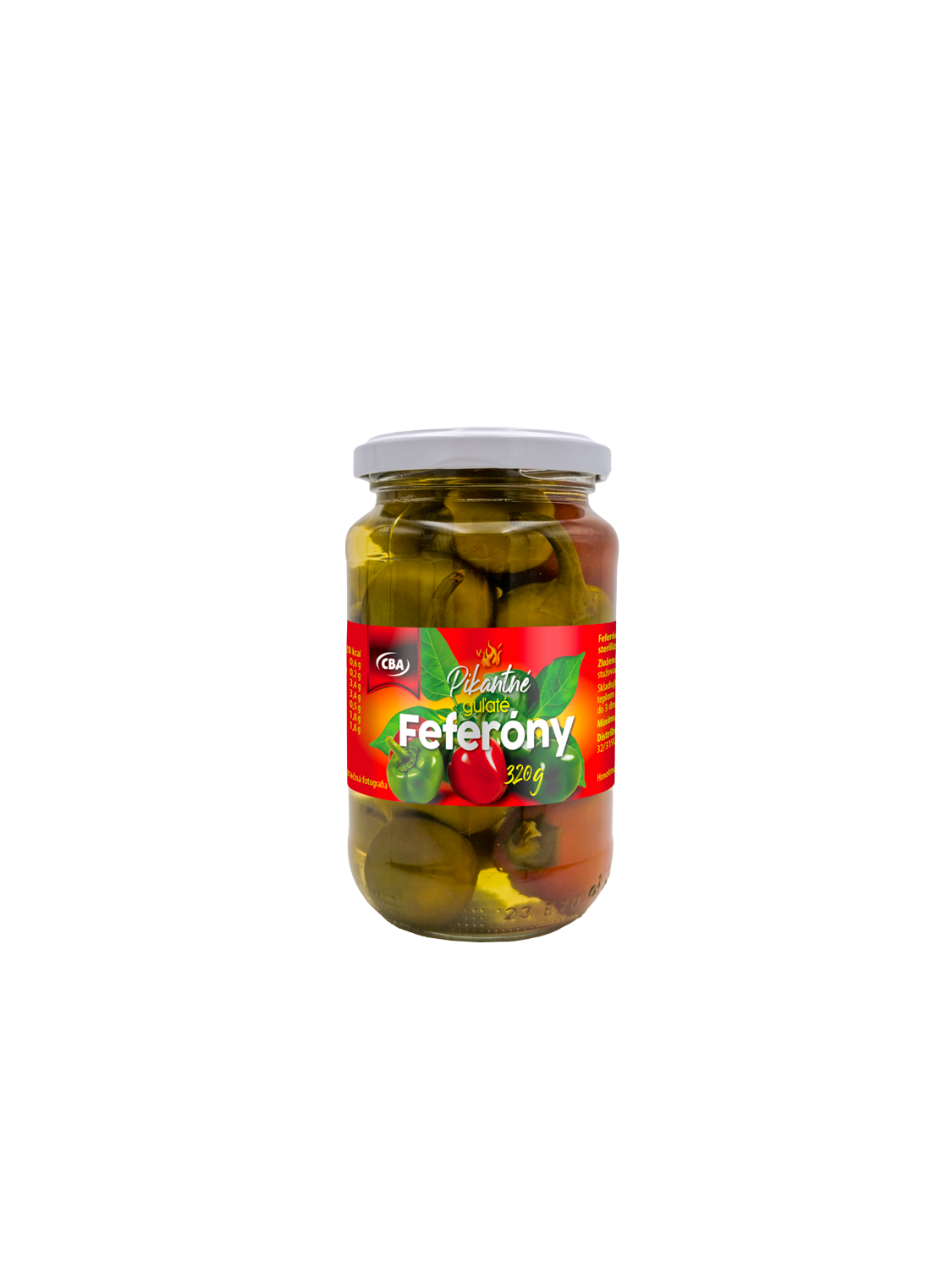 feferóny guľaté 320g feferóny guľaté 320g