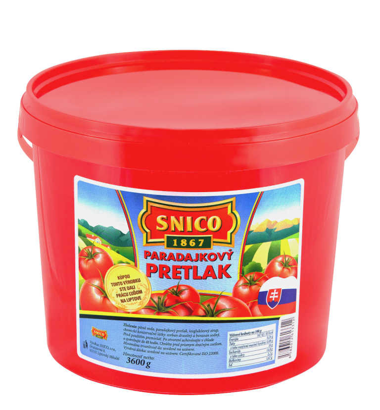 paradajkový pretlak 3,6kg snico paradajkový pretlak 3,6kg snico