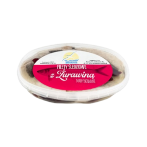 sleďové filety s brusnicami 210g